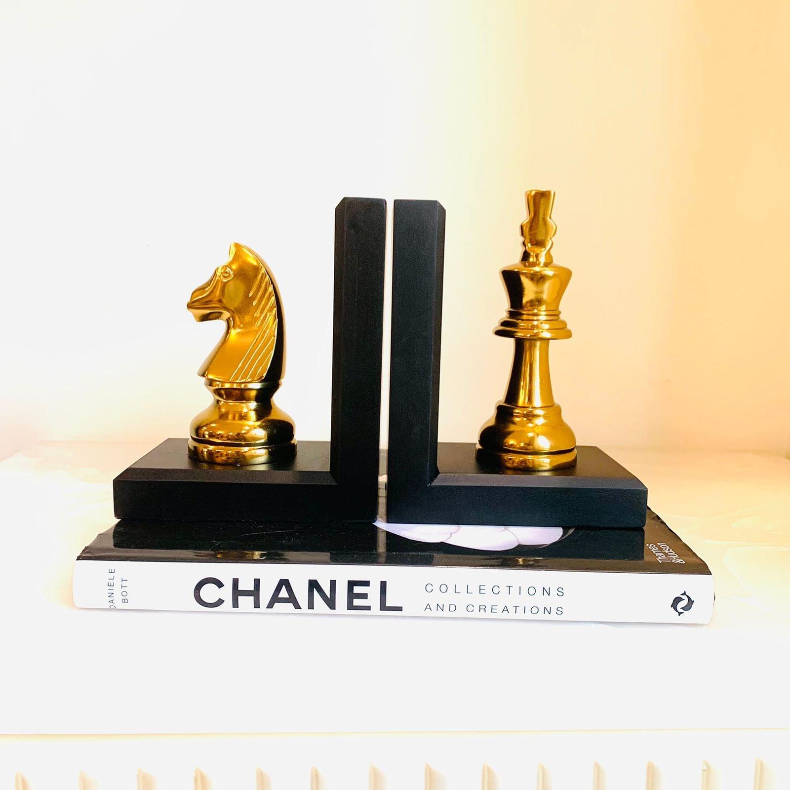Chess Bookend Metal